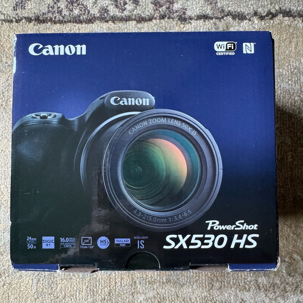 Canon PowerShot SX530 HS Black Digital Camera